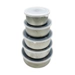 B CASEROLA INOX 5/SET C152-17 ****