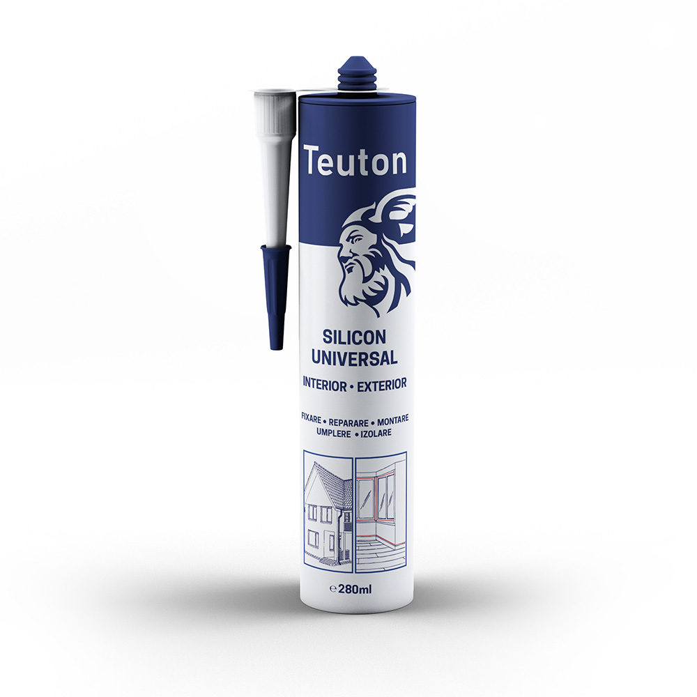 10010314 B SILICON UNIVERSAL ALB TEUTON 280ML - imagine 1